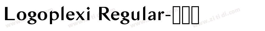 Logoplexi Regular字体转换 Logoplexi Regular字体转换